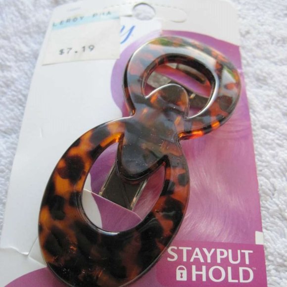 Goody Anissa Plastic Stay Put Slideproof Secure Fit Hold Ring Bow Hair Barrette - Picture 12 of 16